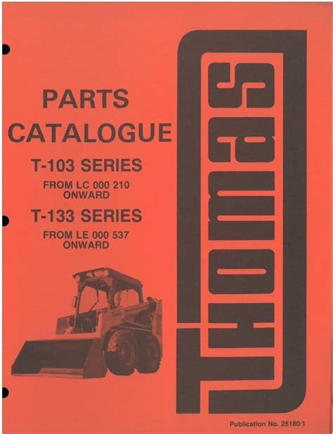 thomas t133 parts diagram